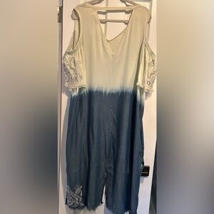 NWT Standard Grace ombre cold shoulder denim dress